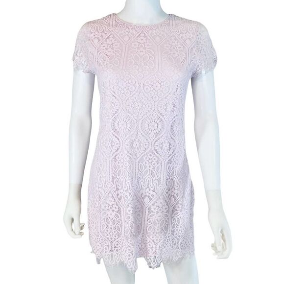 Mi Ami by Francesca’s Mini Lace Dress Mini Womens Pastel - Picture 11 of 11